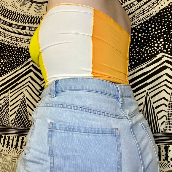 🍊🍋🥥DollsKill Colorblock Tube Top!🥥🍋🍊 - Picture 3 of 4
